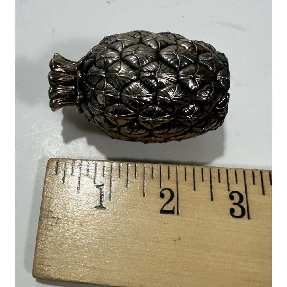 Vintage Italian Silver-Plate Pineapple Salt & Pepper‎ Shakers